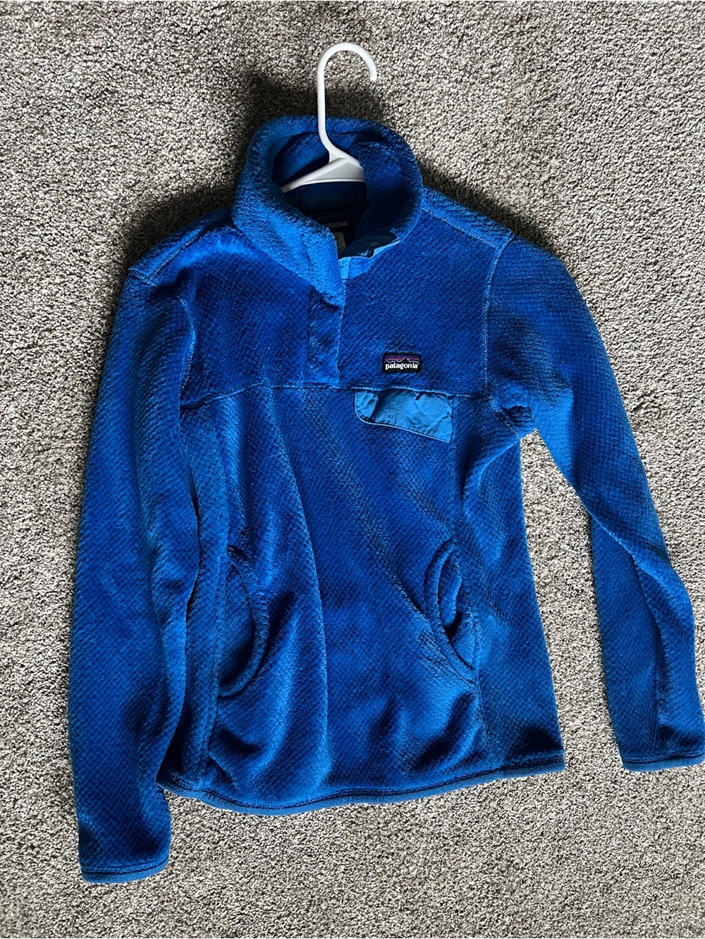 Patagonia Women’s Royal Blue Zip-Neck Fleece Pullover